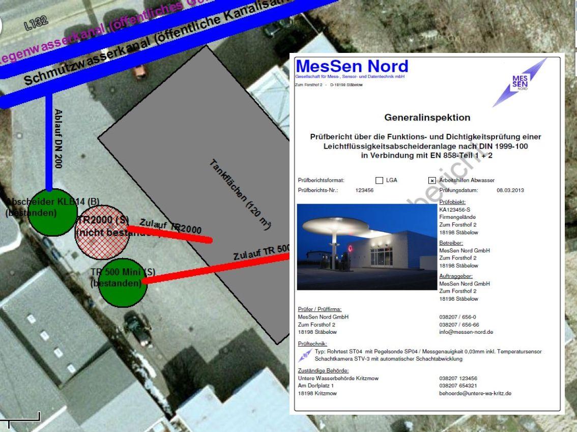 Musterbericht Abscheider-Generalinspektion nach DIN 4040-100