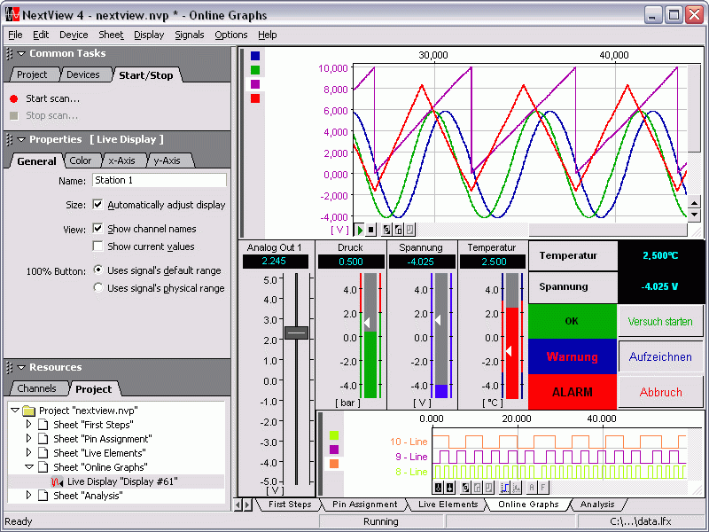 Software für Messdatenerfassung und Verarbeitung NextView4