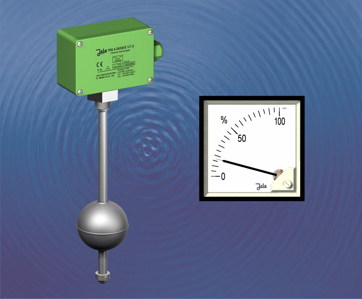 Kontinuierliche Füllstandsmessung (Schwimmer-Verfahren)