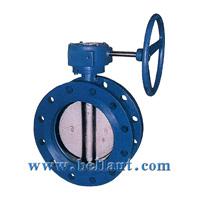 Manual-operated Flanged butterfly valve