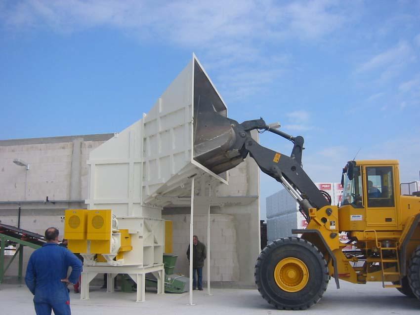 Aufbereitungsanlagen für Porenbetonsteine und Kalksandsteine