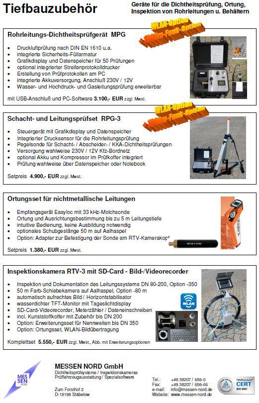 MESSEN NORD Tiefbauzubehör