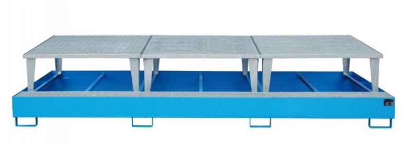 Auffangwanne für 3 KTCIBC mit Abfüllaufsatz