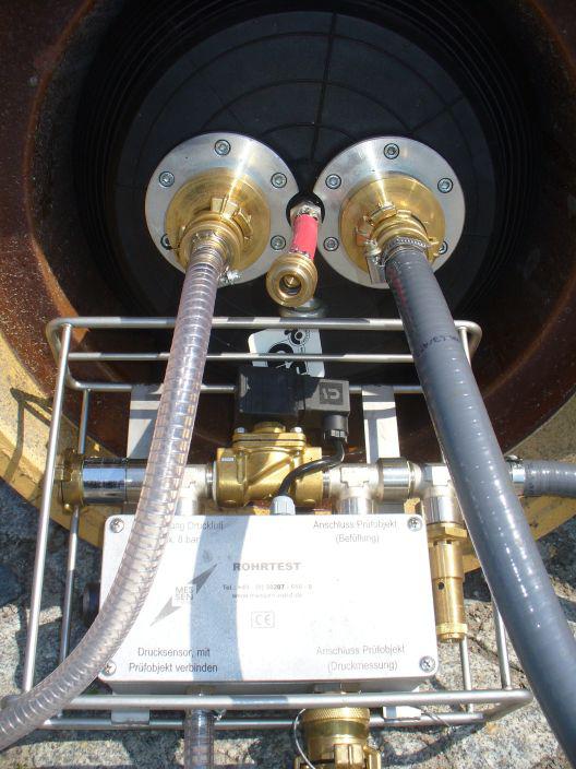 Externe Messeinrichtung ROHRTEST-EXTL für Luft-Dichtheitsprüfungen