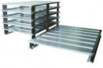 Aluminium-Paletten mit 5 Quersprossen