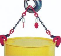 Fassklemme mit Kettengehänge und Öse