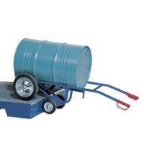 Fasskarre mit 2 Stützlenkrollen