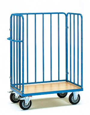 Paketwagen mit 2 Stirnwänden und 1 Längswand