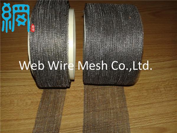 2 inch width knitted wire mesh for EMI shielding gaskets