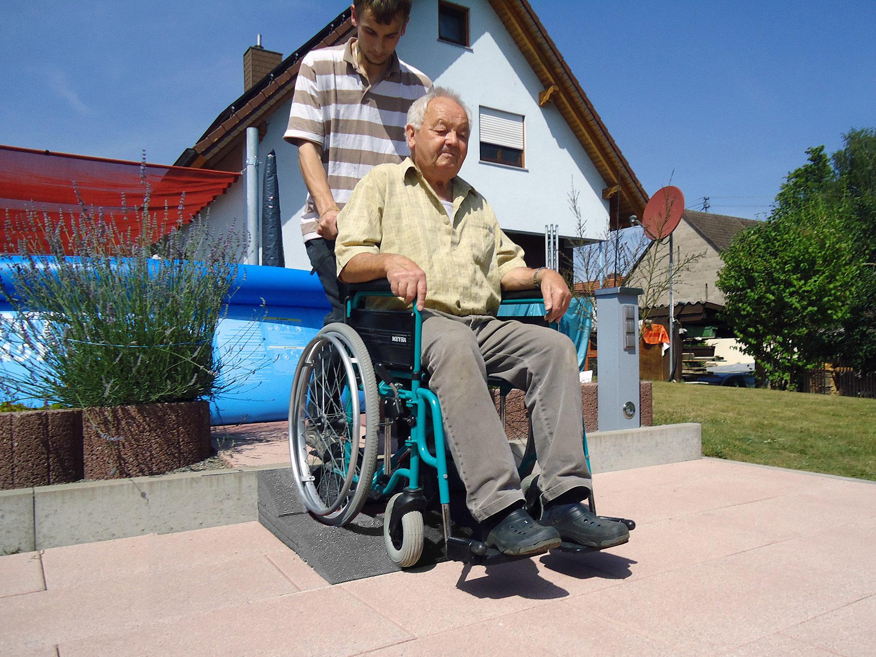 Rampensystem aus Gummi