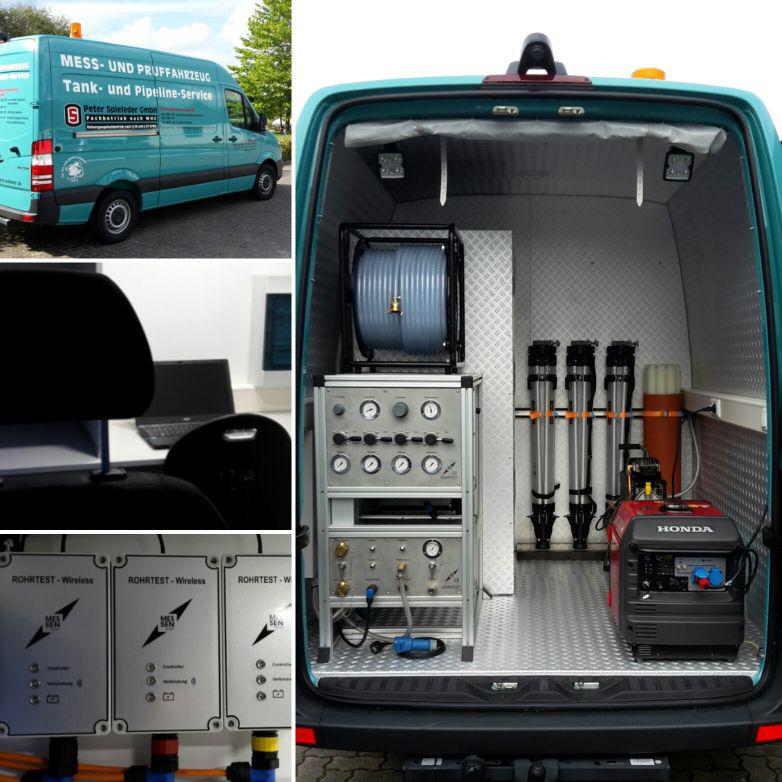 Dichtheitsprüffahrzeugausbau Abscheiderprüfung Kanaldichtheitsprüfung Abschlussprüfung