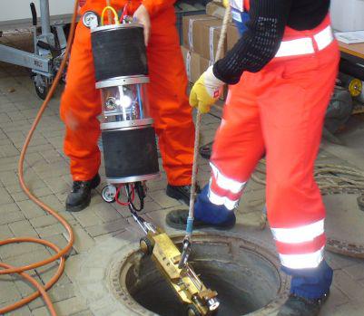 Spezial-Dichtheitsprüfausbildung Einzelmuffenprüfung Druckleitungsprüfung