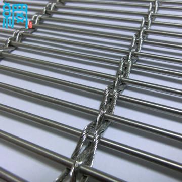 Architectural Woven Metal Wire Mesh Facades-Barrette WeaveCable Mesh System