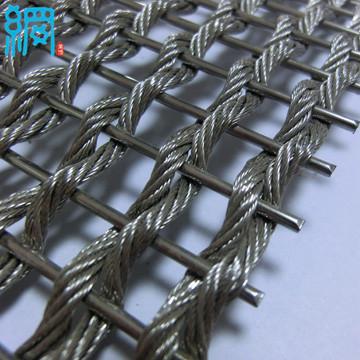 HCR 88 stainless steel cable wire mesh for architectural facadecladdingwall covering