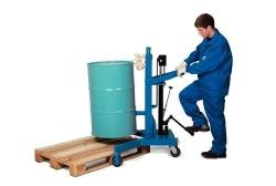 Fasslifter aus Stahl, lackiert, für 200-Liter-Fässer,