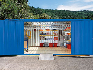 Materialcontainer Kombination