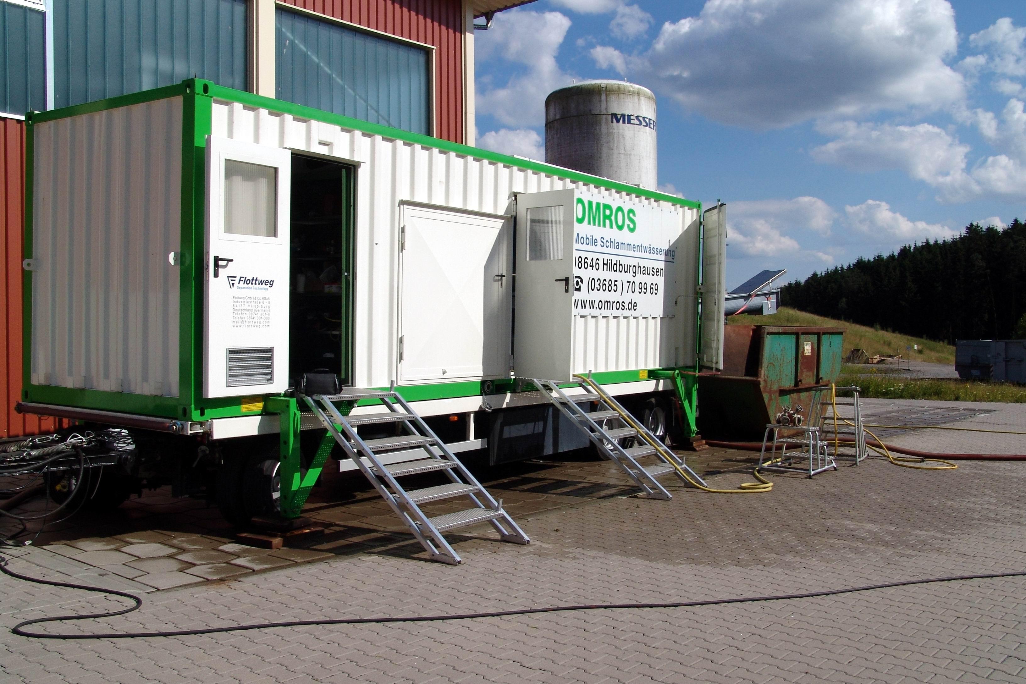 Klärschlammentwässerung mobil