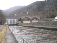 Wasserkraftwerk - Durchflusserfassung im Ablauf