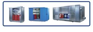 Regal-Container zur IBC-Lagerung